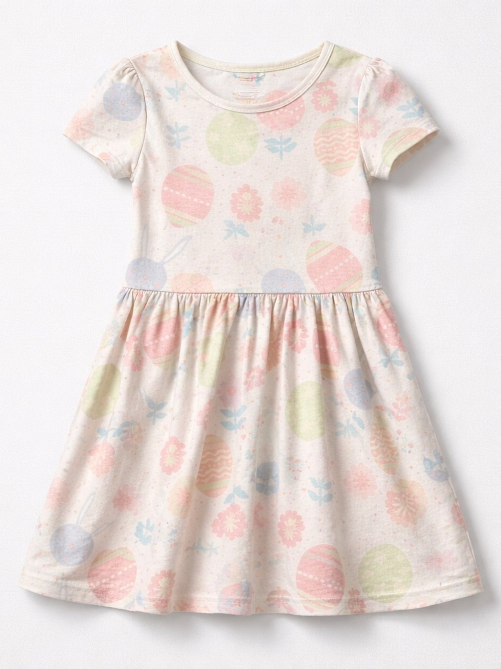 Dot Dot Smile Easter Print Spring twirl dress size 3/4